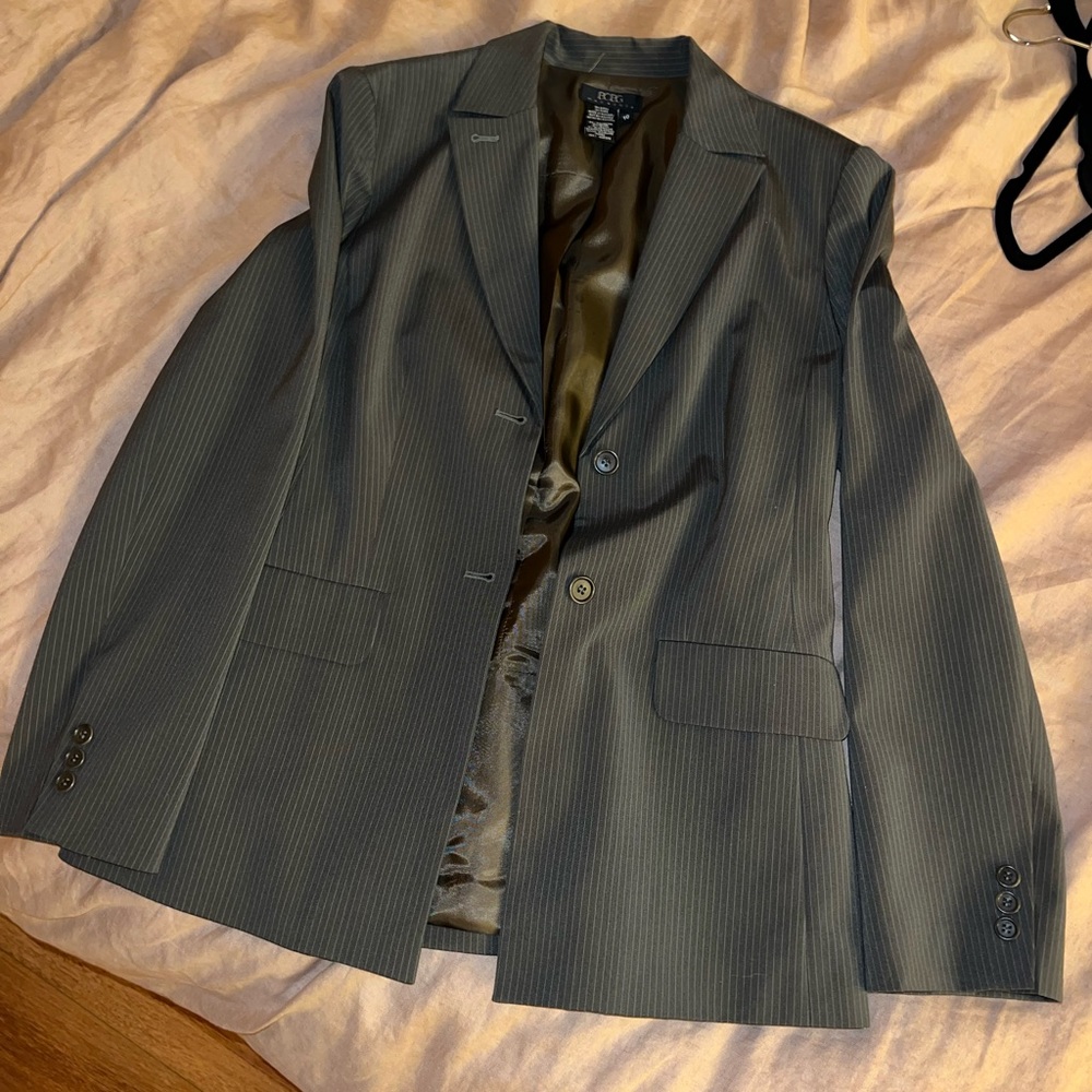 BCBG pinstripe suit jacket